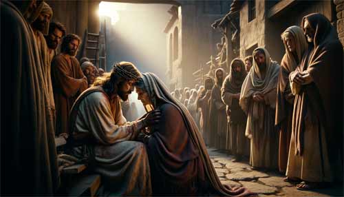 Stacja IV - Pan Jezus spotyka swoją Matkę